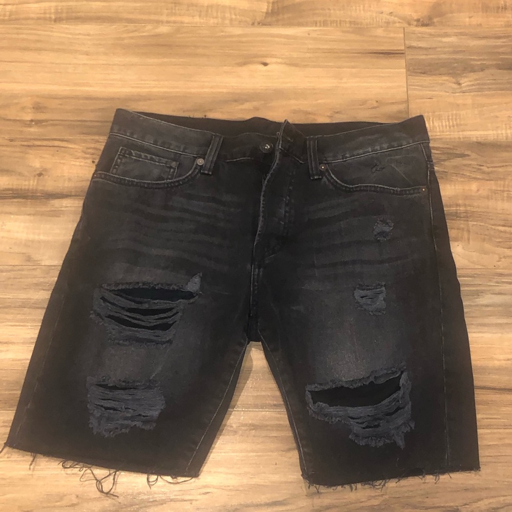 PacSun Black denim shorts